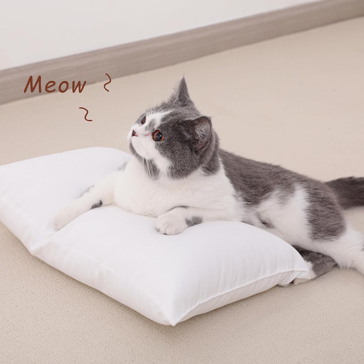 NTBAY Tiny Pillows, Down Alternative 7"x11" Microfiber Mini Pillows for Travel, Pets, Soft Machine Washable Small Pillow for Neck, Wrist, Lumbar and Knee, Sea Green