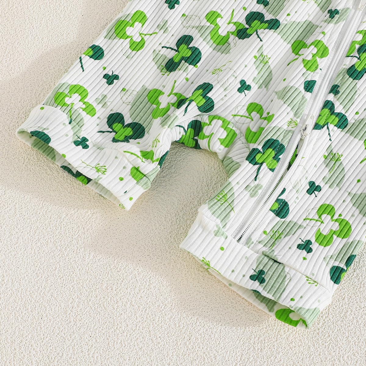 Bafeicao Unisex Baby Boy Girl 2 Pack Rompers Short Sleeve 2 Way Zipper One Piece Jumpsuits Clothes Sets