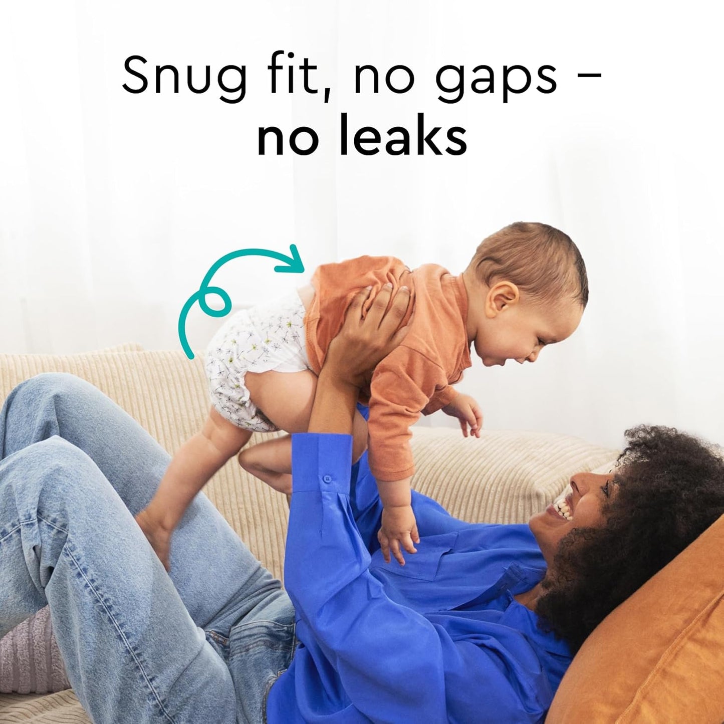 Baby Diapers - Size 8 (37+ lbs), Half-Monthly Supply (90 Count), Leak Protection, Skin-Friendly, Ultrasoft, Perfume- & Chlorine-Free, Hypoallergenic, Dermatologist Tested, Oeko-TEX®