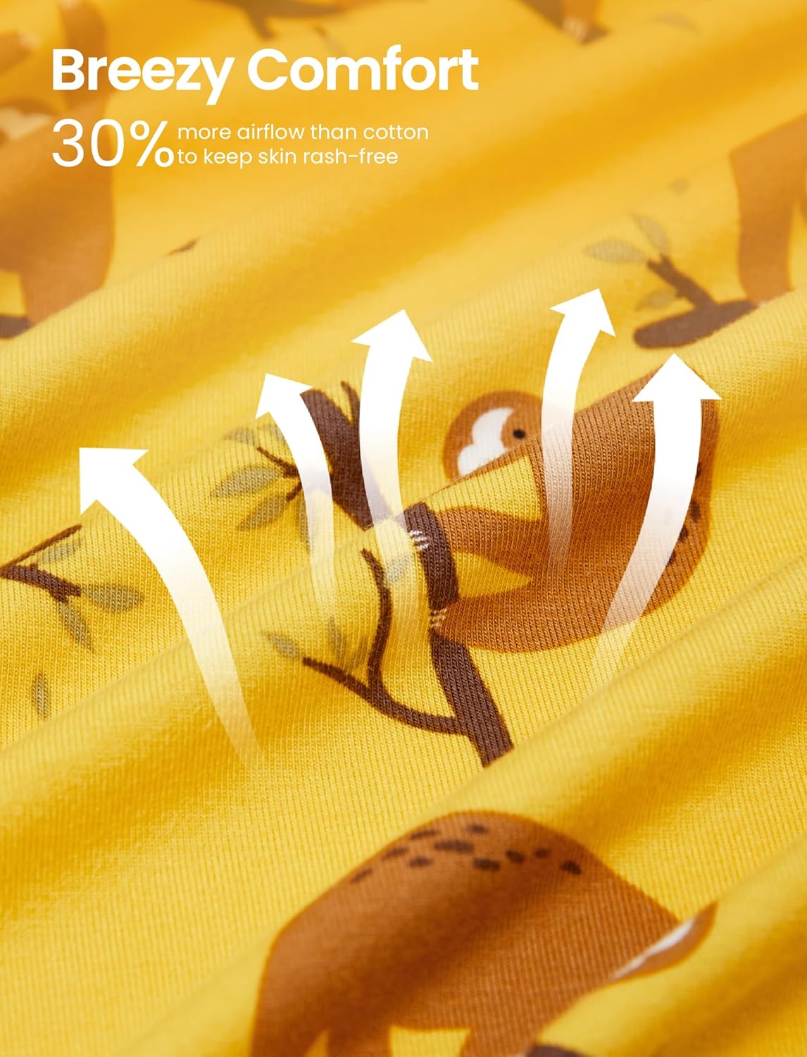 PATPAT Bamboo Viscose Pajama Set for Toddlers with Improved Tensile Strength, Snug Fit Pjs Sleeper for Baby Boys Girls Kids