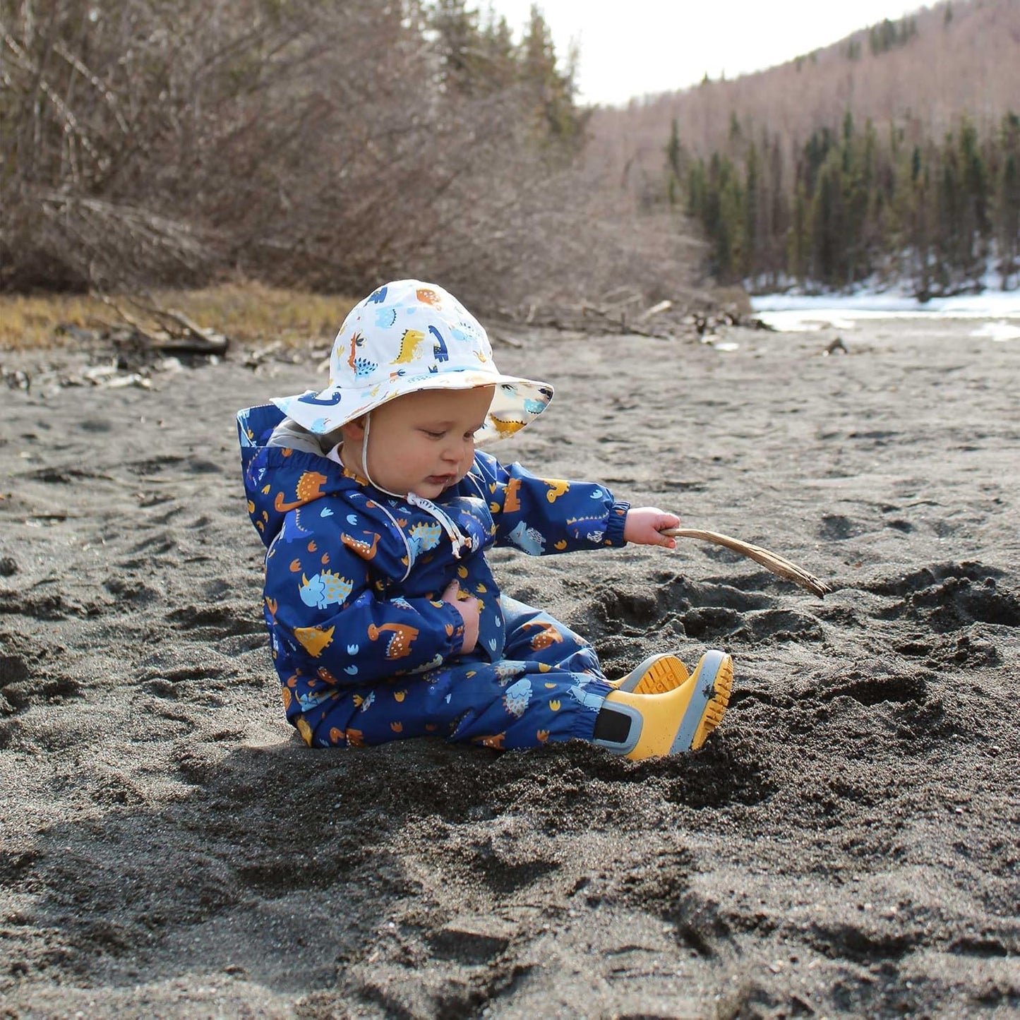 JAN & JUL Adjustable Cotton Floppy Sun Hat with 50+ UPF Protection for Boys