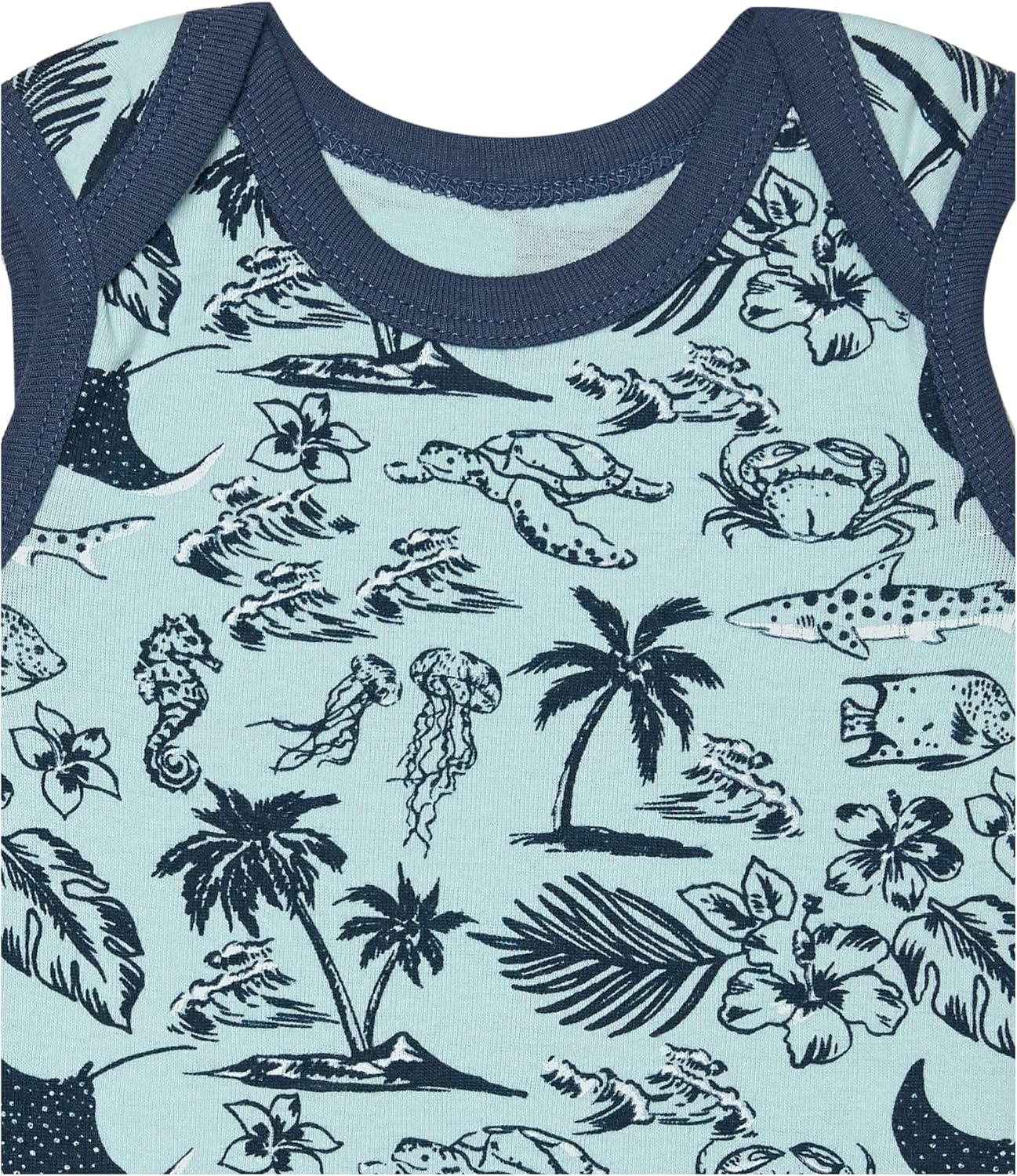 HonestBaby Short Sleeve and Tank Romper 100% Organic Cotton for Infant Baby and Toddler Boys