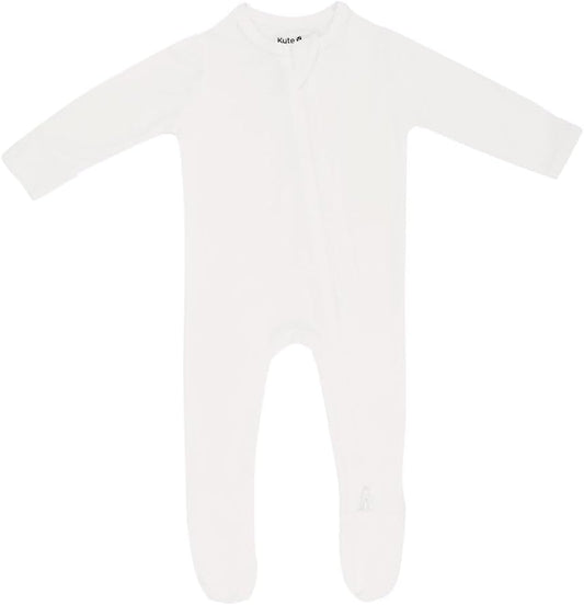 KYTE BABY Unisex Zipper Closure Footies, Rayon Made From Bamboo, 0-24 Months