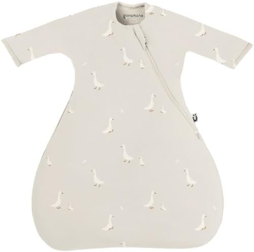 GUNAMUNA Unisex Baby Transitional Swaddle Bag, Easy Diaper Change Zipper, for Toddlers and Infants 3-6 Months, 0.5 TOG