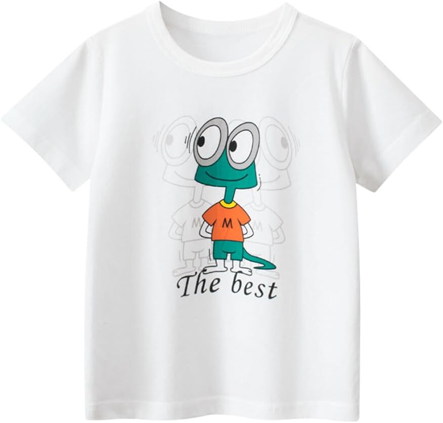 Boys' 4-Pack Excavator Short Sleeve Crewneck T-Shirts Top Tee Size 2-7 Years Toddler Boys' Value Pack Cotton T-Shirt