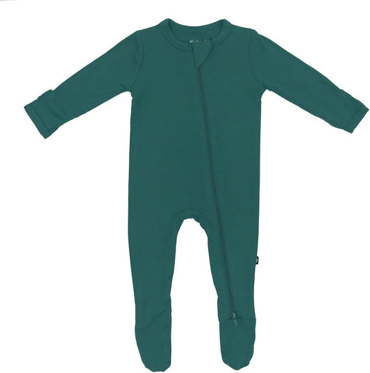 KYTE BABY Unisex Zipper Closure Footies, Rayon Made From Bamboo, 0-24 Months