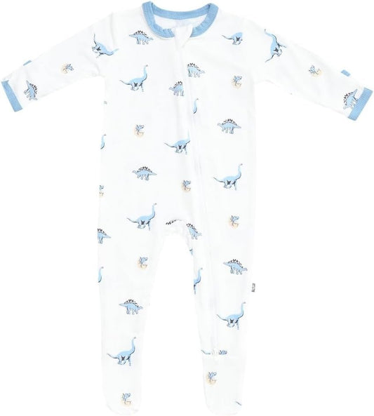 KYTE BABY Unisex Zipper Closure Footies, Rayon Made From Bamboo, 0-24 Months