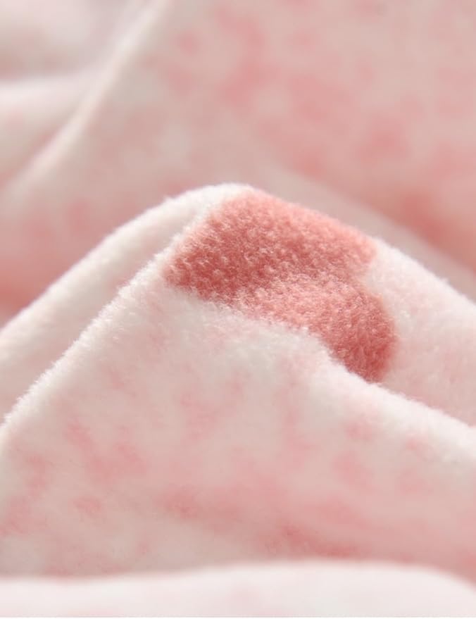 Kids Printed Polar Fleece Jacket Toddler Baby Boys Girls Autumn Winter Warm Sherpa Lining Outerwear Soft Lightweight