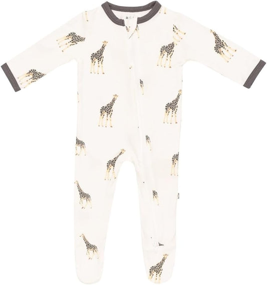 KYTE BABY Unisex Zipper Closure Footies, Rayon Made From Bamboo, 0-24 Months