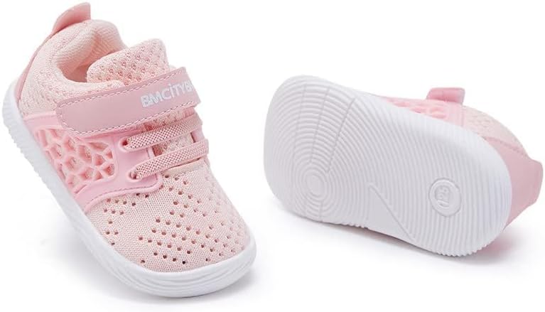 BMCiTYBM Baby Boy Girl Shoes Breathable Mesh Walking Shoes Lightweight Non-Slip Sneakers Infant First Walkers 6 9 12 18 24 Month