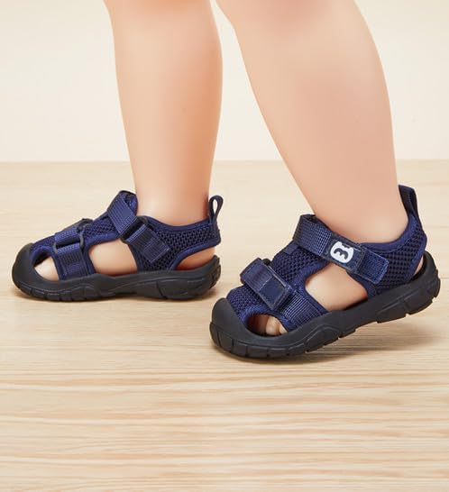 BMCiTYBM Baby Boy Girl Closed Toe Summer Sandals Lightweight Shoes Infant Non-Slip First Walking Sneakers 6 9 12 18 24 Months