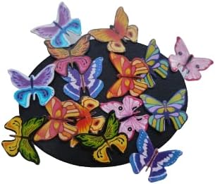 Desk Sculpture Butterflies Desktop Stress Relief Toy Fidget Toy for Anxiety Office Gift Desk Intelligence Development(New version16pcs Butterflies)