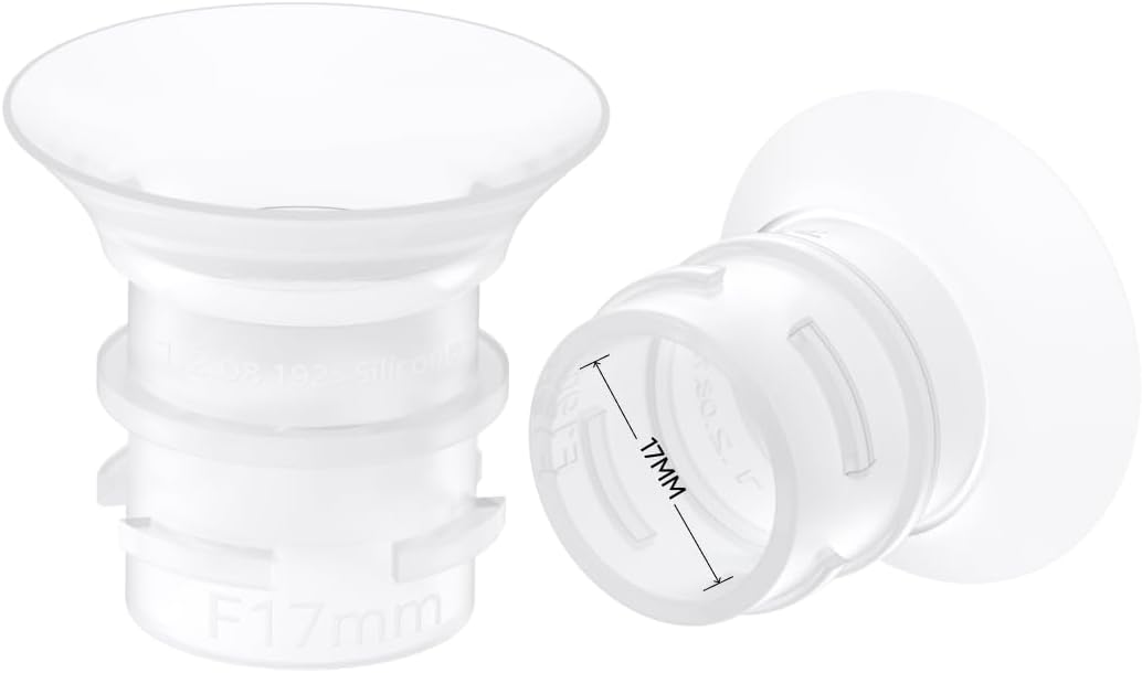 eufy Original 17mm Sizing Inserts (2-Pack) for Wearable Breast Pump S1/S1 Pro/E10/E20, Silicone Sizing Inserts, Easy to Install and Use, Comfortable and Precise Fit for Better Suction