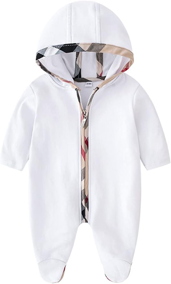 Unisex Toddler Baby Boy Romper Jumpsuit Cotton Long Sleeve Newborn Baby Boy Bodysuit One-Piece Overalls