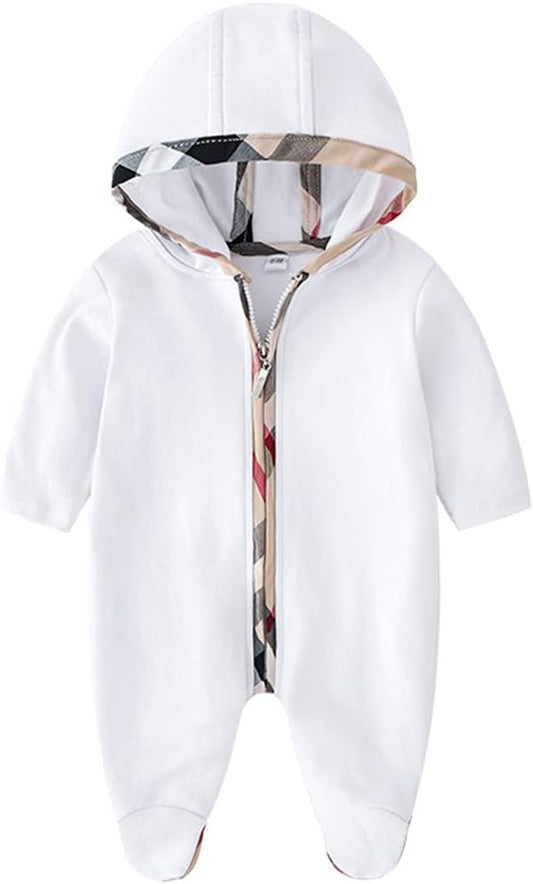 Unisex Toddler Baby Boy Romper Jumpsuit Cotton Long Sleeve Newborn Baby Boy Bodysuit One-Piece Overalls