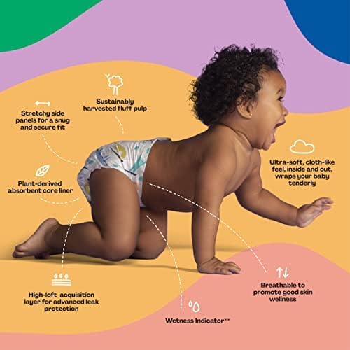 Hello Bello Premium Baby Diapers Size 1, 32 Count of Disposable, Extra-Absorbent, Hypoallergenic Baby Diapers with Snug and Comfort Fit, Sleepy Sloth