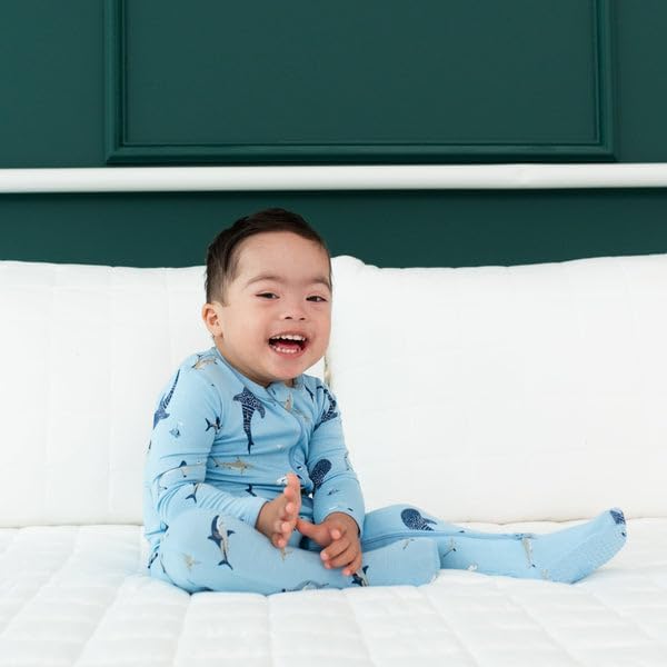 KYTE BABY Unisex Zipper Closure Footies, Rayon Made From Bamboo, 0-24 Months