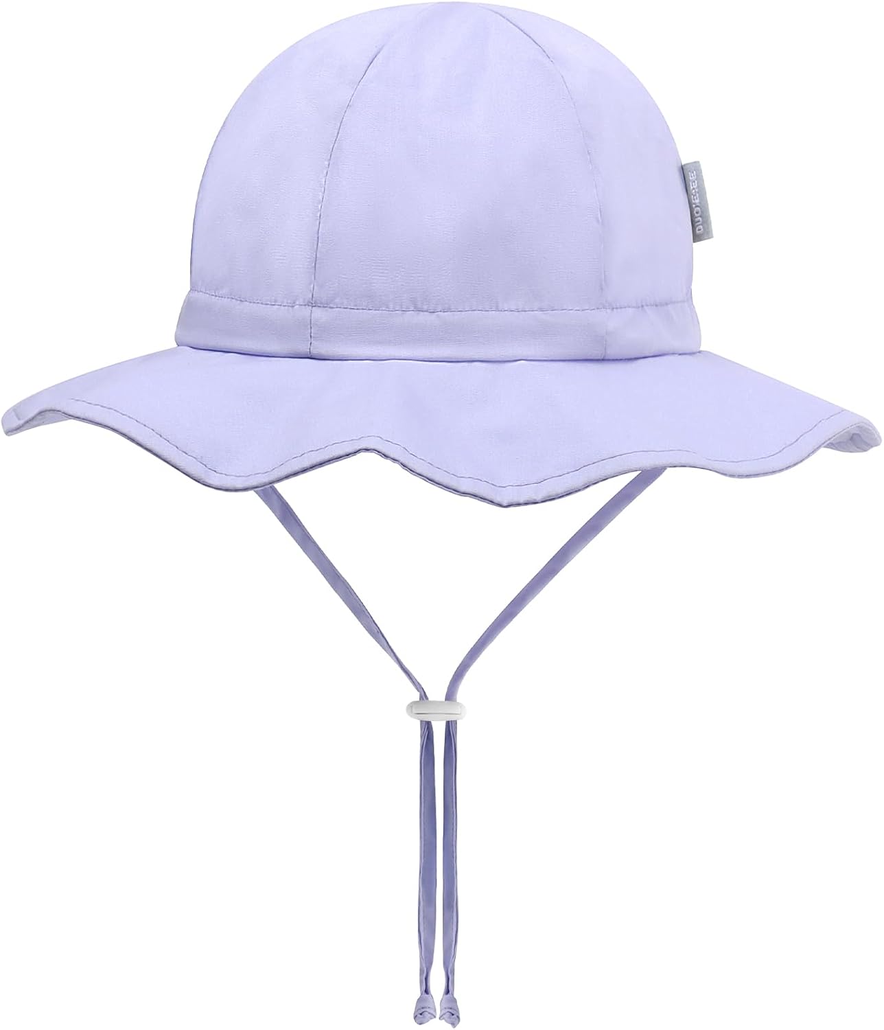 UPF 50+ Baby Bucket Hat - Wide Brim Sun Protection Beach Cap for Girls - Cute & Adjustable Toddler Hat