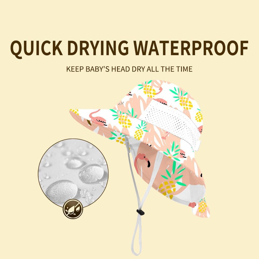 Baby Sun Protection Hat for Infant Toddlers Boys Girls UPF 50+ Sunhat for Outdoor Beach Swim