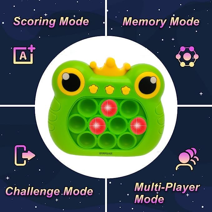 Pop It Fidget Toys Fast Push Game Handheld Game Puzzle Game for Kids 3-12 Birthday Gifts ，Sensory Fidget Toys for Kids and Adult（Green）