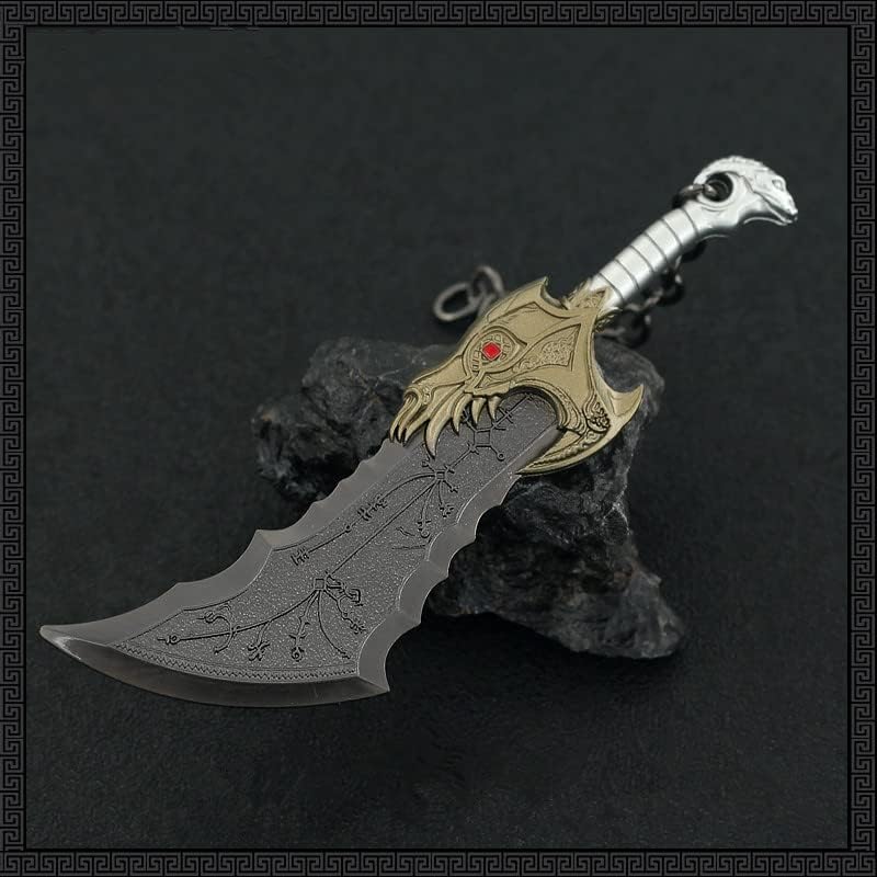 God of War Ragnarök Kratos Blades of Chaos Action Figures Game Toy Collection Keychain Desk Decoration Backpack Pendant Gift