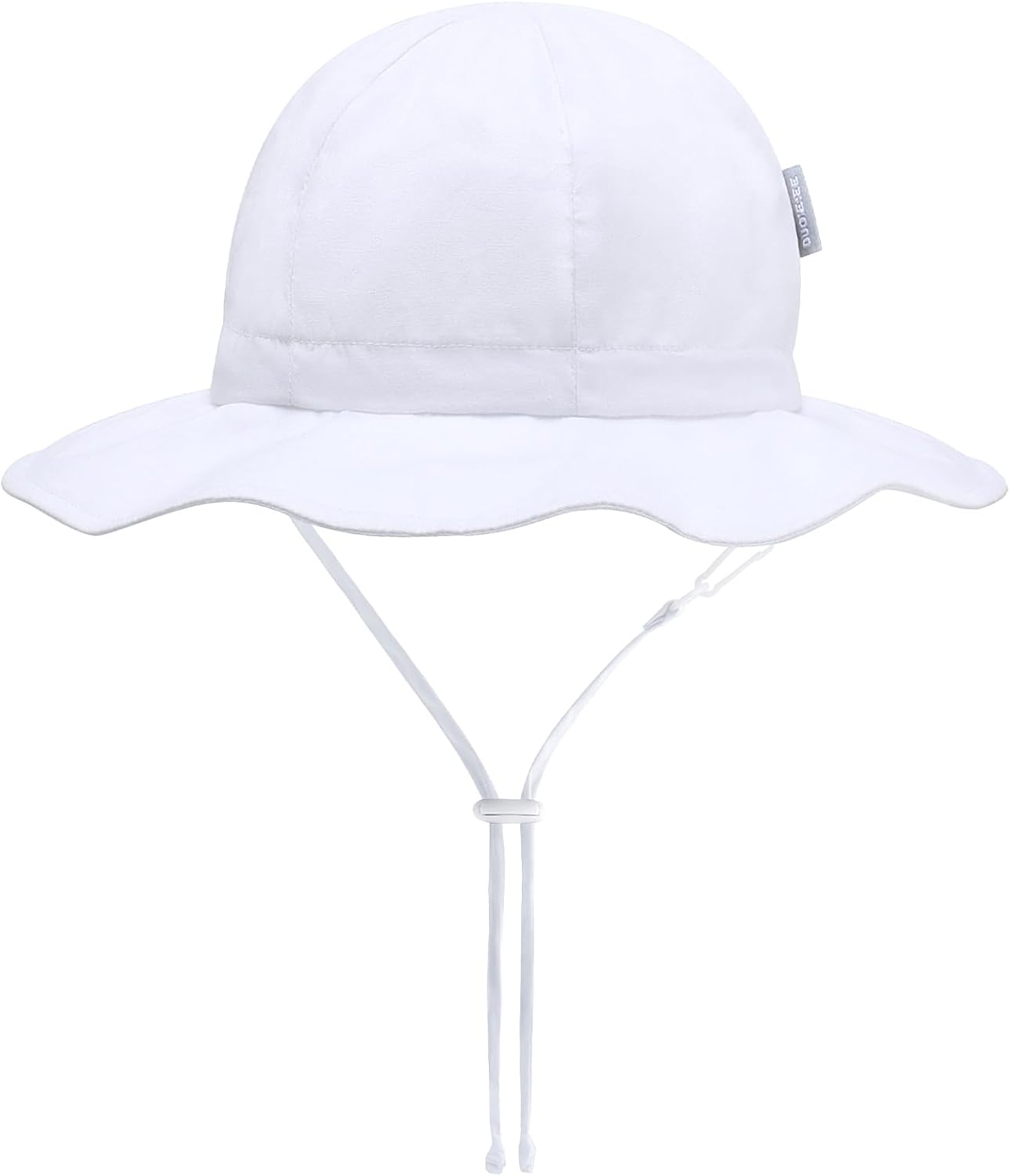 UPF 50+ Baby Bucket Hat - Wide Brim Sun Protection Beach Cap for Girls - Cute & Adjustable Toddler Hat