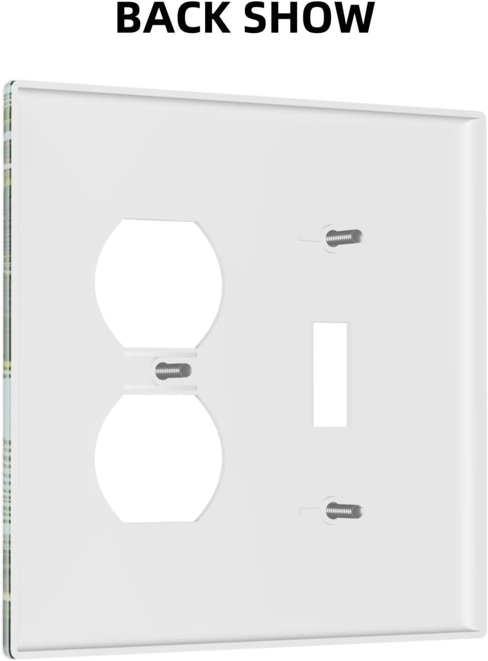 Summer Sky Coconut Palms Trees Green Plants Leaf Wallplates 1 Toggle 1 Duplex Switch Plate Electrical GFCI Faceplate Decorative Light Switch Covers for Bed Room Living Room Decor