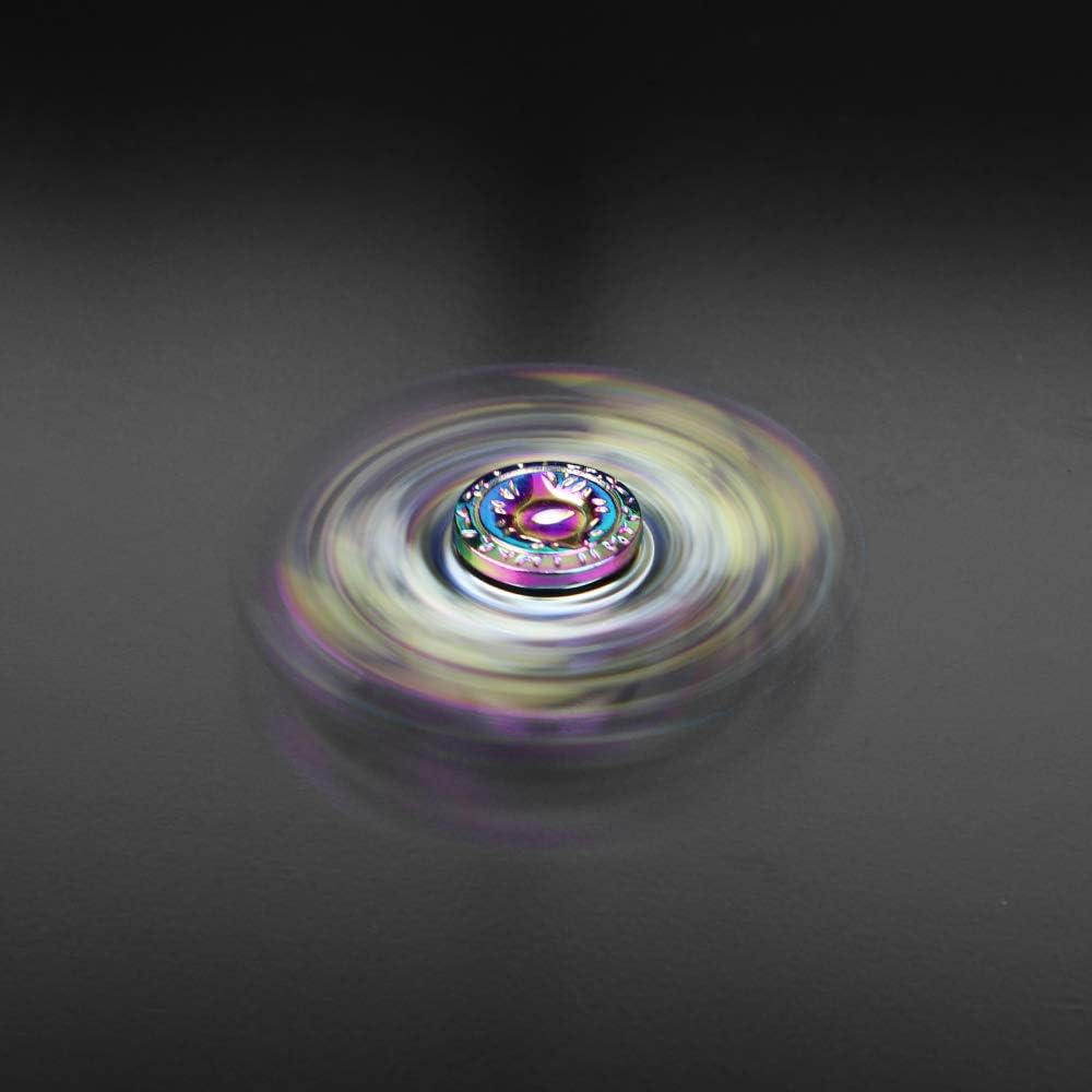Phoenix Cool Fidget Hand Spinners Dragon Wing Finger Spinner Metal Focus Stainless Steel Fingertip Gyro Stress Relief Spiral Twister Toy Party Favors Birthday Gift for Kids Adults(Rainbow)