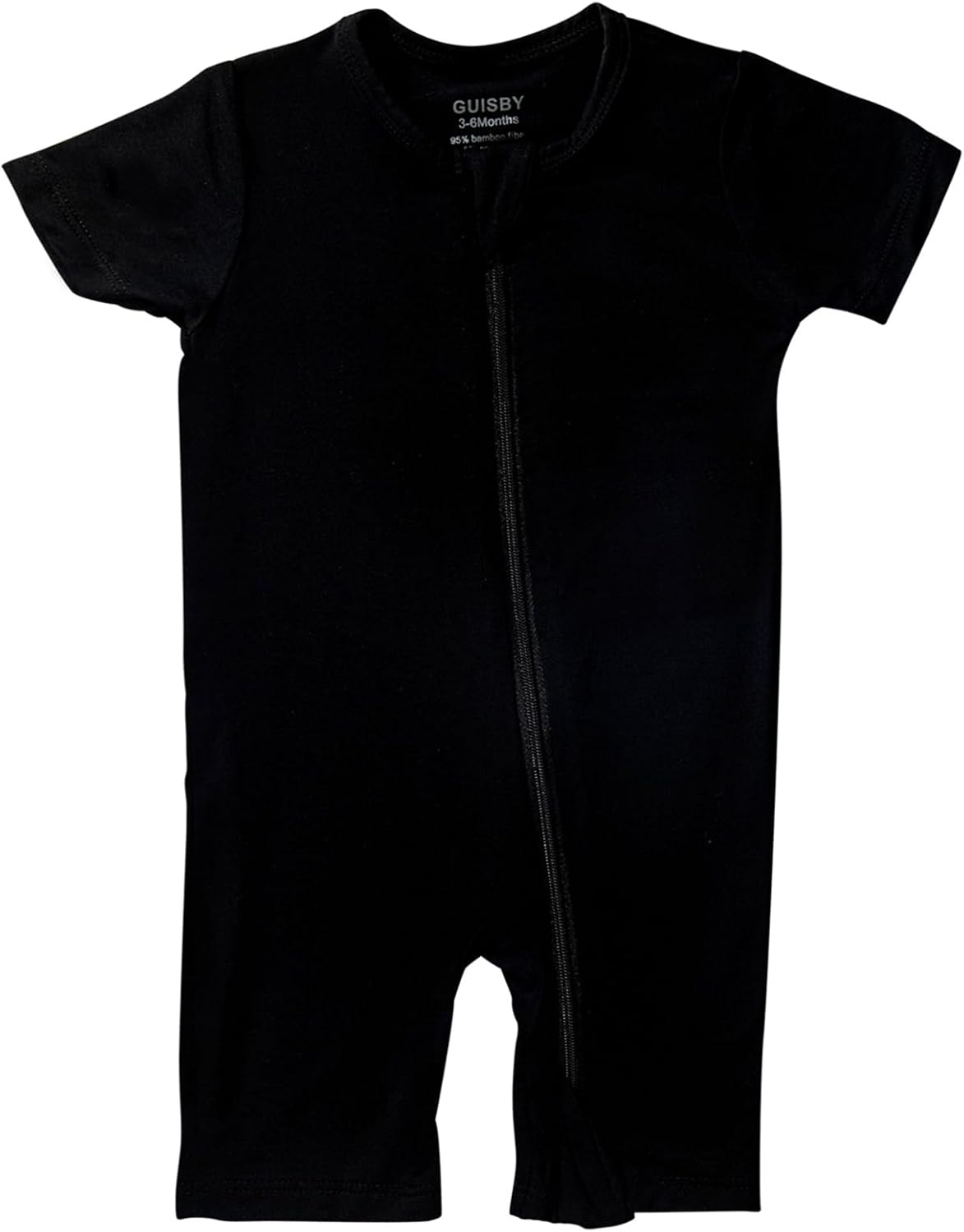 GUISBY Rayon made from bamboo Baby Pajamas Short Sleeve Footless Rompers 2 Way Zipper Sleeper for Baby