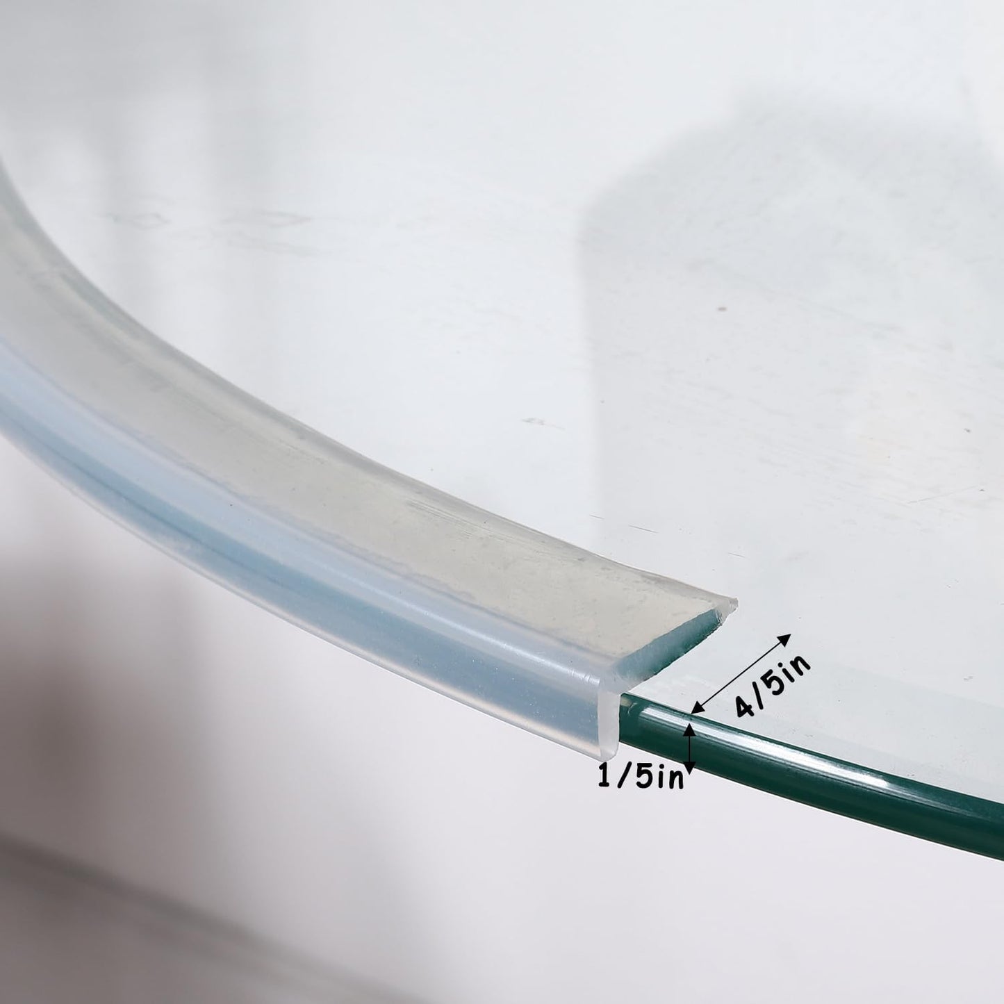 Edge Protector 100% Silicone, Baby Proofing Corners Clear Guards, Pre-Tape Adhesive Soft for Kids Safety, Child Table Cabinets Furniture Bumper (1/5x4/5 in, 3 FT)