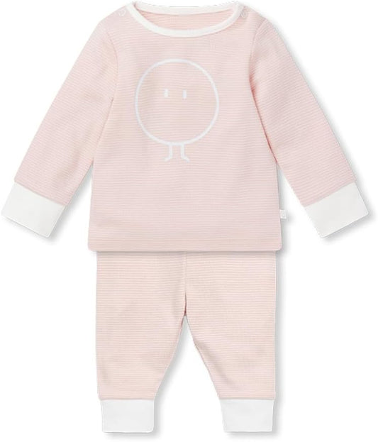 MORI Baby Ribbed Short Sleeve Bodysuit with Envelope Neck and Nickel Free Poppers - Unisex Toddler Romper for Boys and Girls