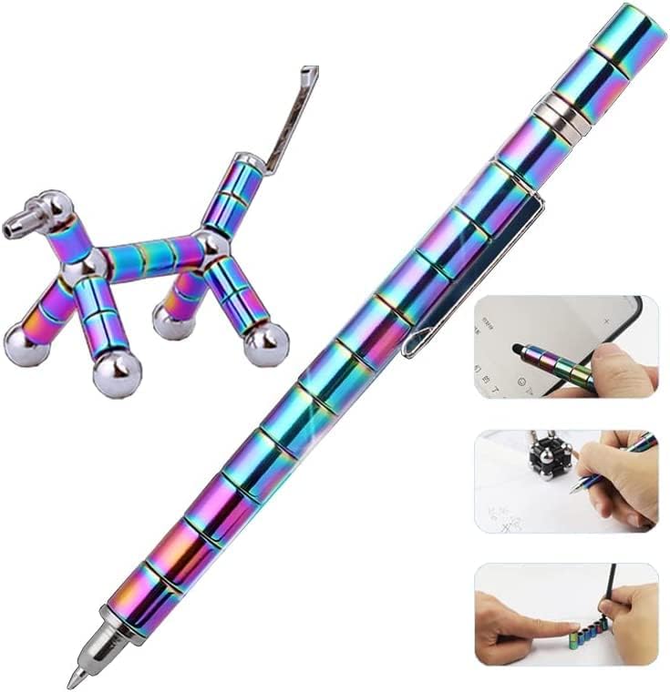 Fidget Pen,Magnetic Pen， Decompression Magnetic Fidget Toy Pen, Magnet Pen Fidget Toy Relieve Pressure Novel Toy Gifts for Kids or Friends! (Color)