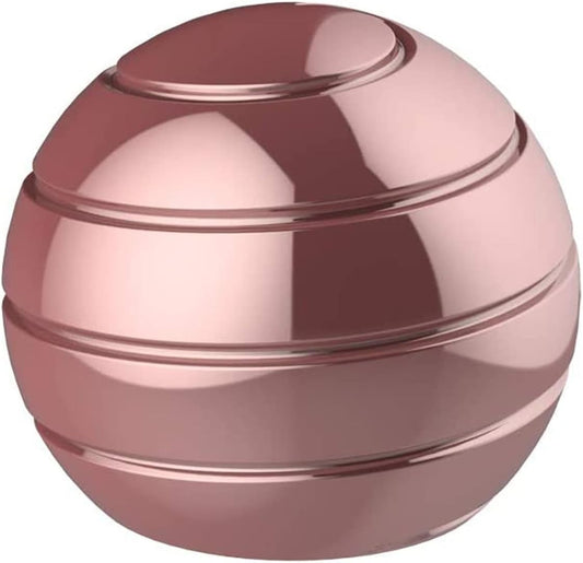 Kinetic Desk Toys Ball, 2.17'' Adults Office Fidget Items Toys, Stress Relief Desk Accessories Toys for Office for ADHD Anxiety (55MM, Rose Gold)