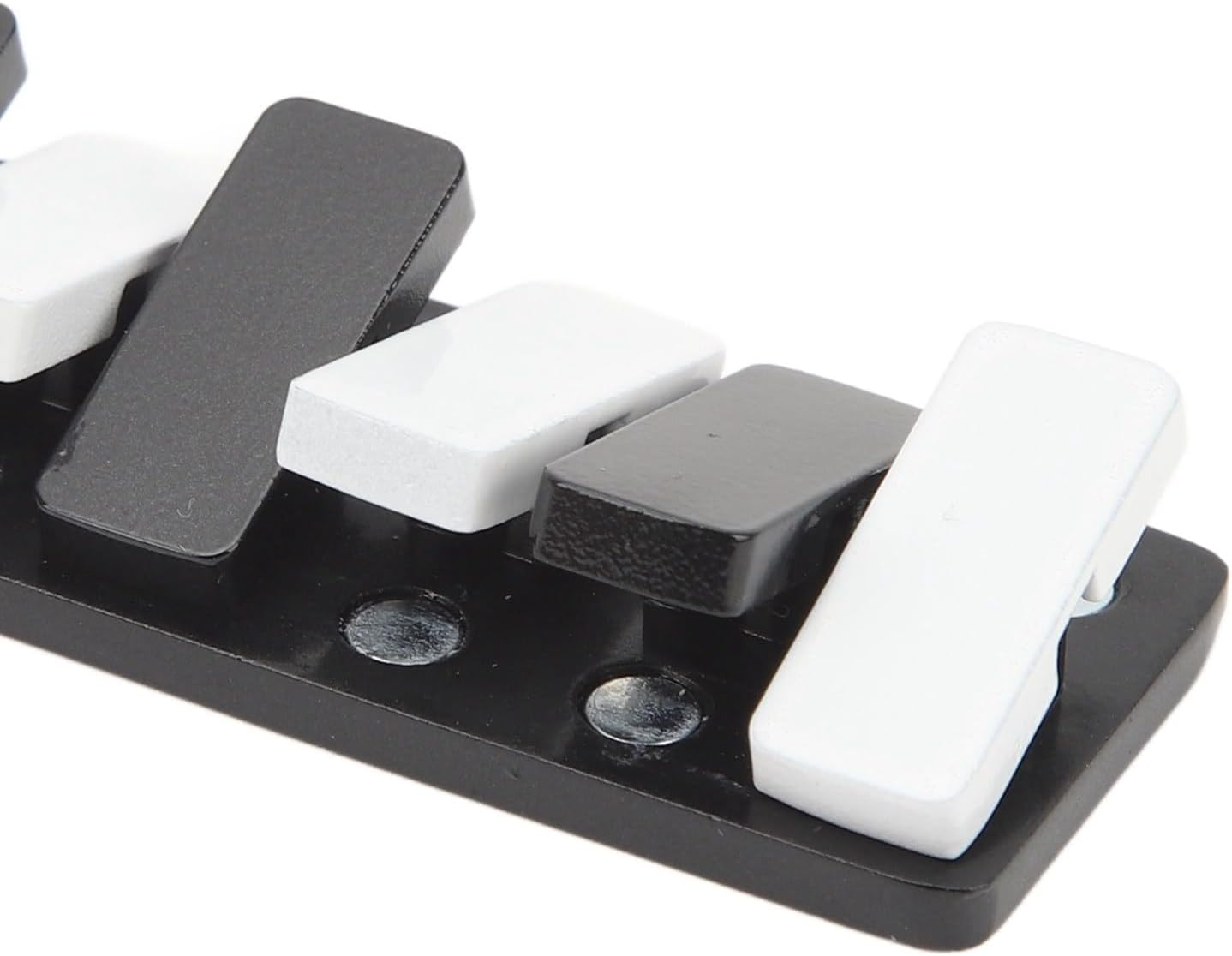 Fidget Slider Toy, Piano Key Haptic Clicker Toy, Alloy Metal Poker Push Card Fidget Slider Toy, Mini Slide Toys Compact Fidget Slider Toys (Black)