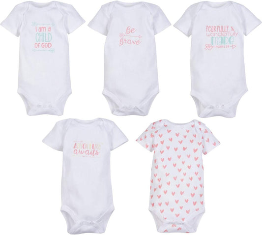 Miracle Baby 5-Pack Bodysuits
