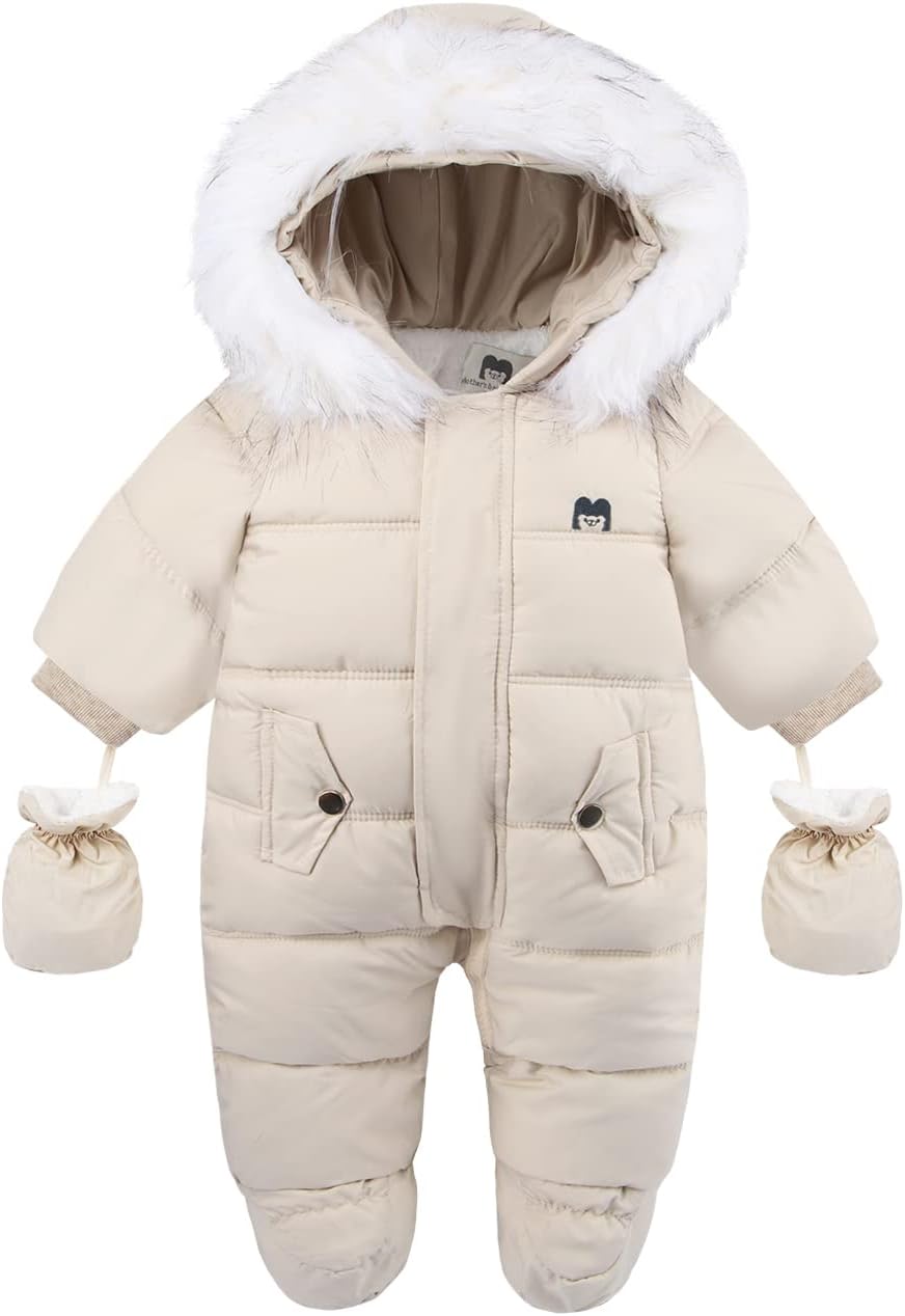 Baby Girl Winter Snowsuit Toddler Jacket Clothes For Boy Infant Jumpsuit Hoodied
