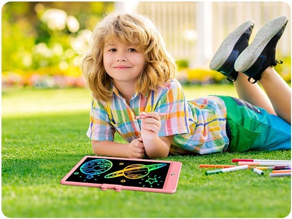 KOKODI LCD Writing Tablet, 16 Inch Colorful Toddler Doodle Board Drawing Tablet, Erasable Reusable Electronic Drawing Pads, Educational and Learning Toy for 3-6 Years Old Boy and Girls