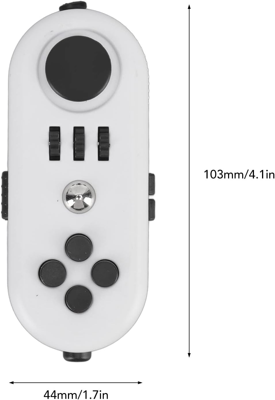 Reduce Stress Relax Mood Portable Anxiety Sensory EDC Toy Sensory Educational Novelty Toys Relief Pressure Decompression Toys for Adults(5 White and Black)