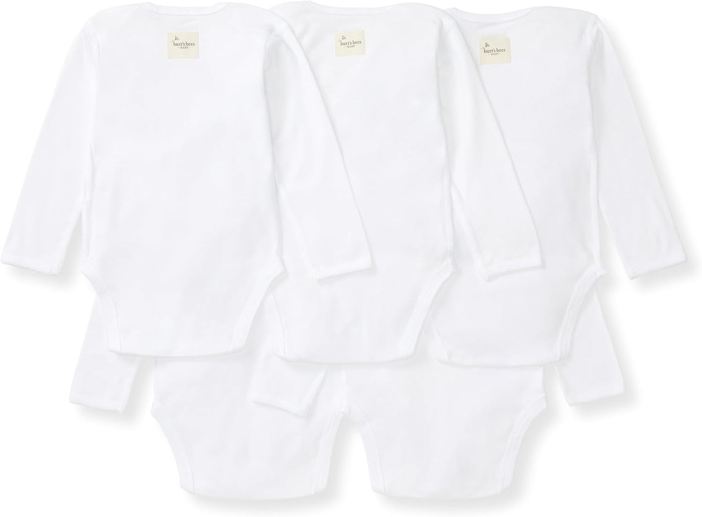 Burt's Bees Baby Unisex Organic Cotton Short and Long Sleeve Bodysuits, 5-Pack