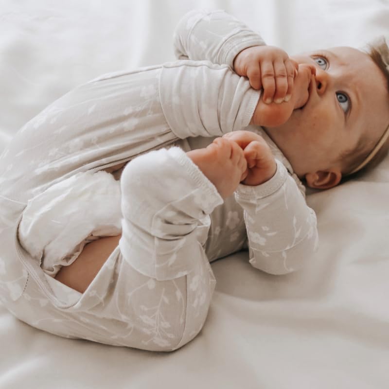 GUNAMUNA Unisex Baby Toddler Ultra-Soft Convertible Pajama, Footie or Romper Sleeper with Diaper Zipper, Newborn to 24 Months