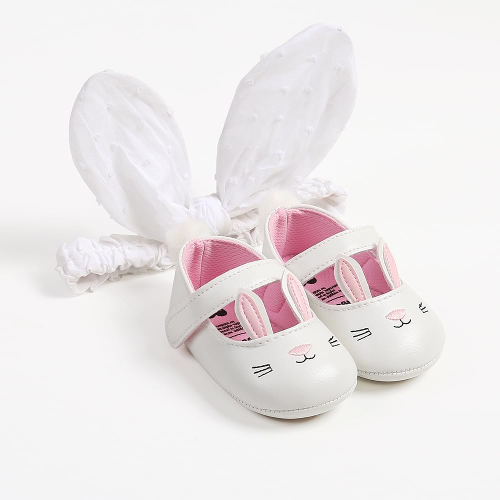 Baby Shoes Mary Jane Flats Non Slip Soft Sole Infant Toddler Sneakers First Walkers Party Christmas Dress Shoes