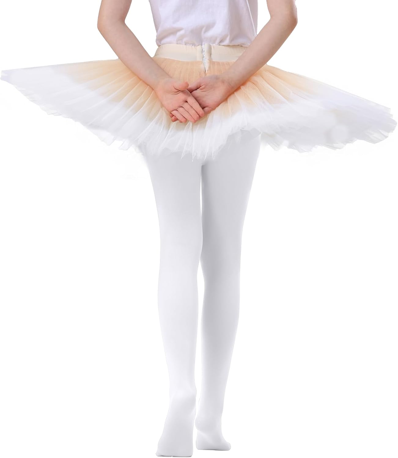 Citystl Ballet Tights for Girls - 3 Pairs, Multiple Colors, Cotton School Dress Tights