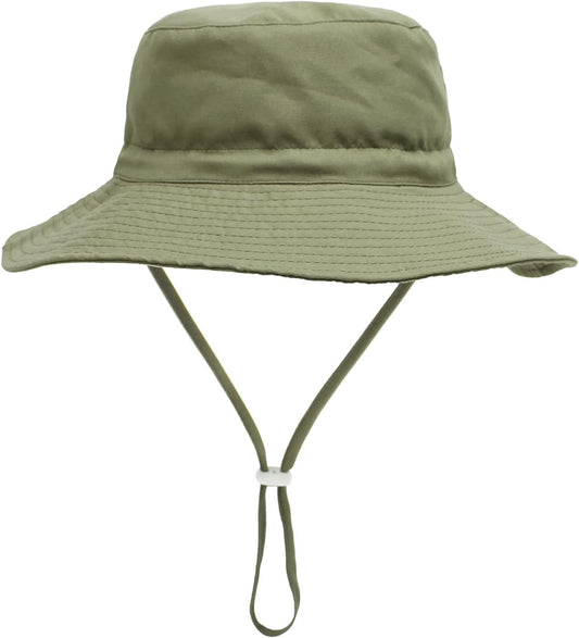 Baby Sun Hat Toddler Beach Swim Hats UPF 50+ Summer Bucket Hat Kids Infant Wide Brim Adjustable Sun Hat for Baby Boy Girls