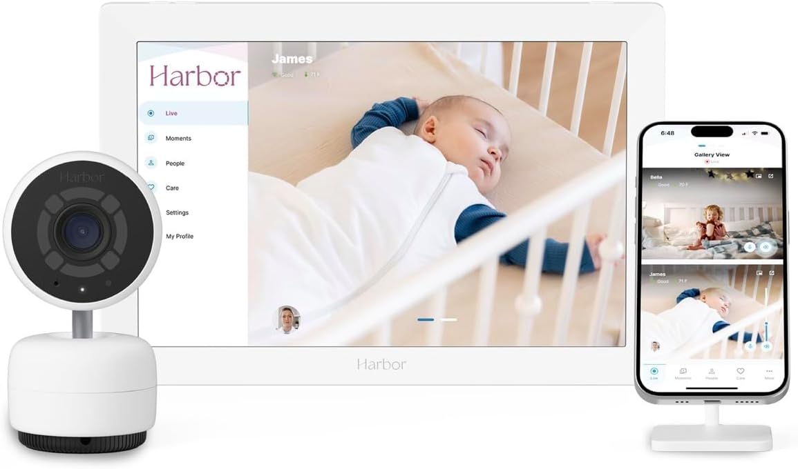 Smart Baby Monitor with 10” Tablet - The Most Reliable Way to Monitor Your Baby with or Without Internet - Private & Secure - Travel Friendly - Supports 2+ Cameras - Lifetime Membership