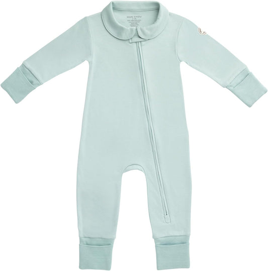 MON CHOU Convertible Footie Pajamas - Soft Organic Cotton Baby Pajamas - 100% Pima Cotton PJ’s & Luxury Newborn Sleepers