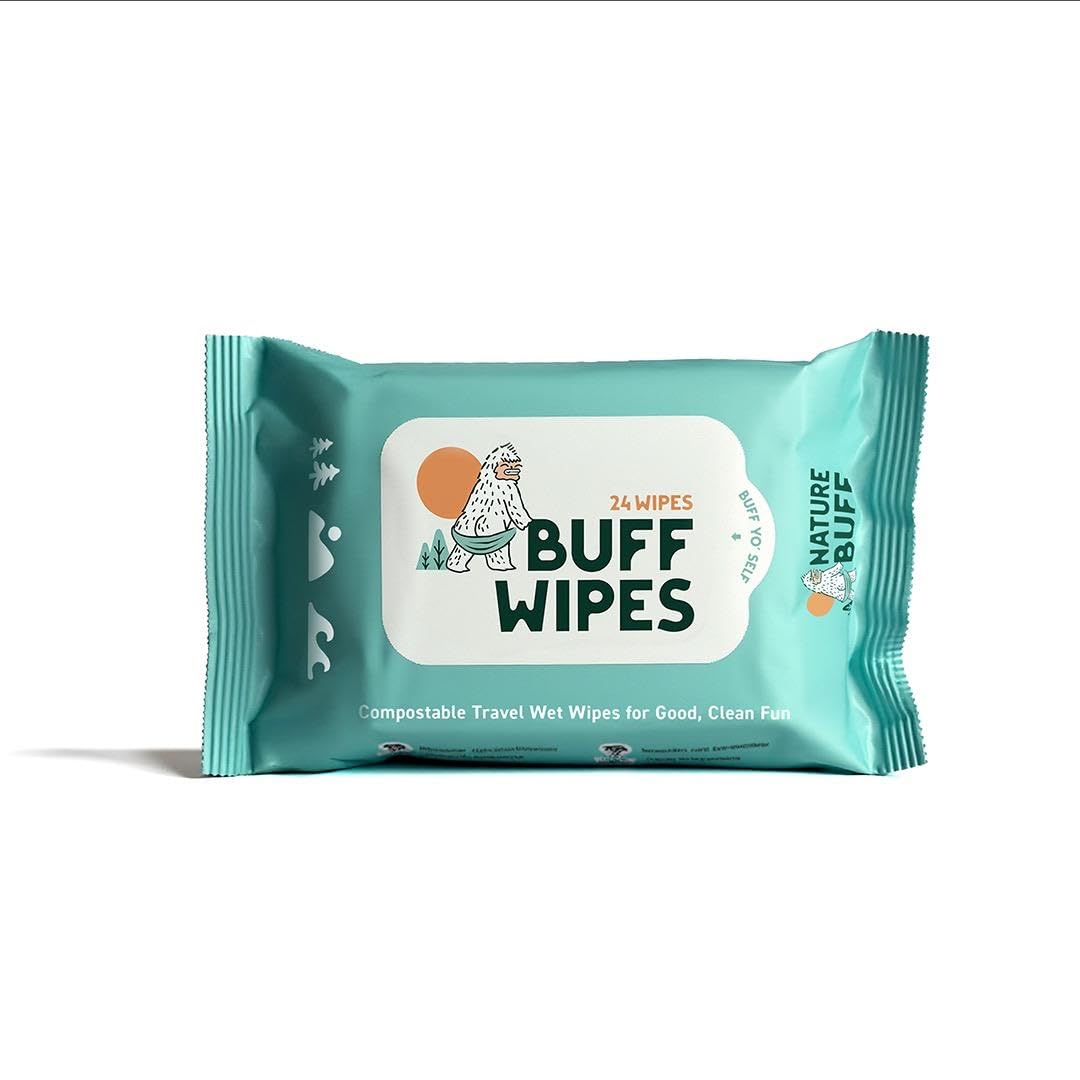 Multi-Use Wet Wipes for Babies & Adults - 99.7% Pure, Plastic-free, Biodegradable & Unscented Body Wipes - 24 Wipes Per Pack