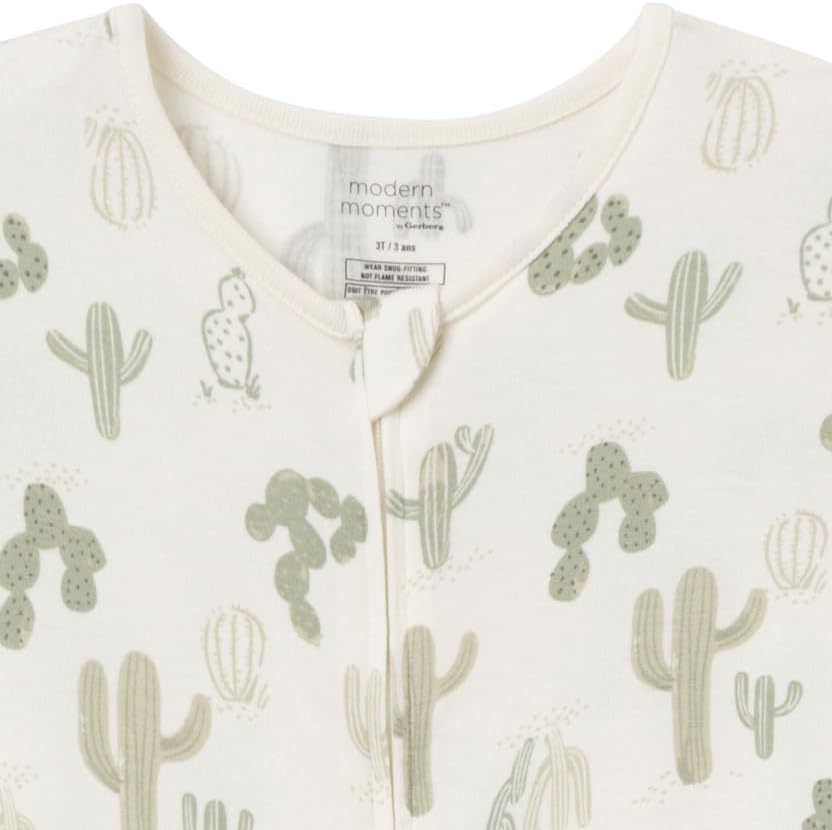 Modern Moments by Gerber Unisex Baby Viscose 2-Pack Footless Tight Fitting Pajamas