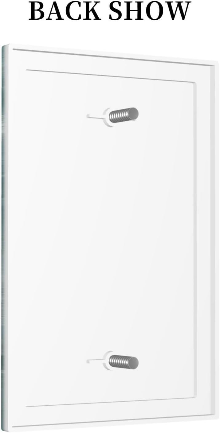 Light Switch Cover Plate Rustic Teal Daisy Floral Flowers Butterfly Wood Grain 1 Gang No Device Blank Electrical Wall Plates Faceplate Decorative Switch Plate for Bathroom Bedroom Decor