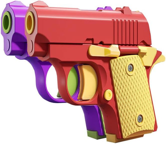 Easter Basket Stuffers,1911 3D Printed Small Pistol Toys, Stress Relief Pistol Toys for Adults, Suitable for Relieving ADHD, Anxiety,Easter Fillers Easter Gifts for Boys(2pcs-C)