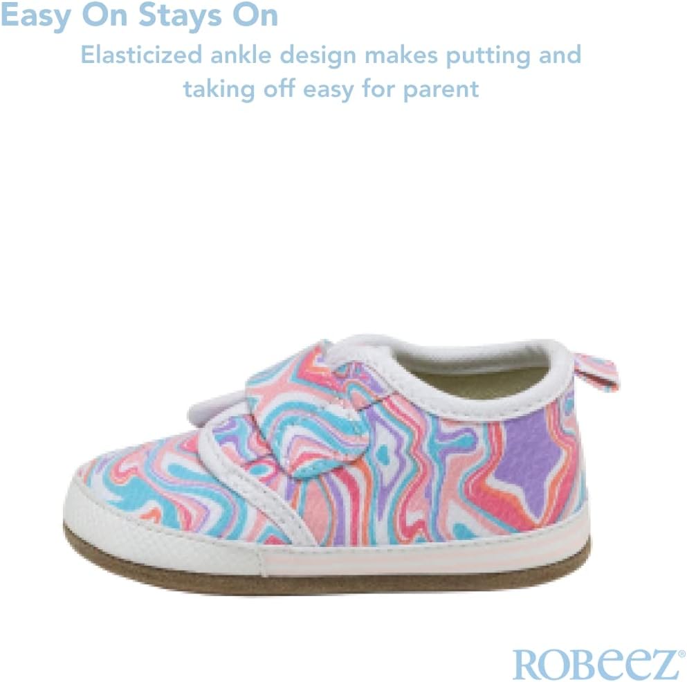 Robeez First Kicks Baby Girl and Unisex Shoes & Sneakers for Infant/Toddlers